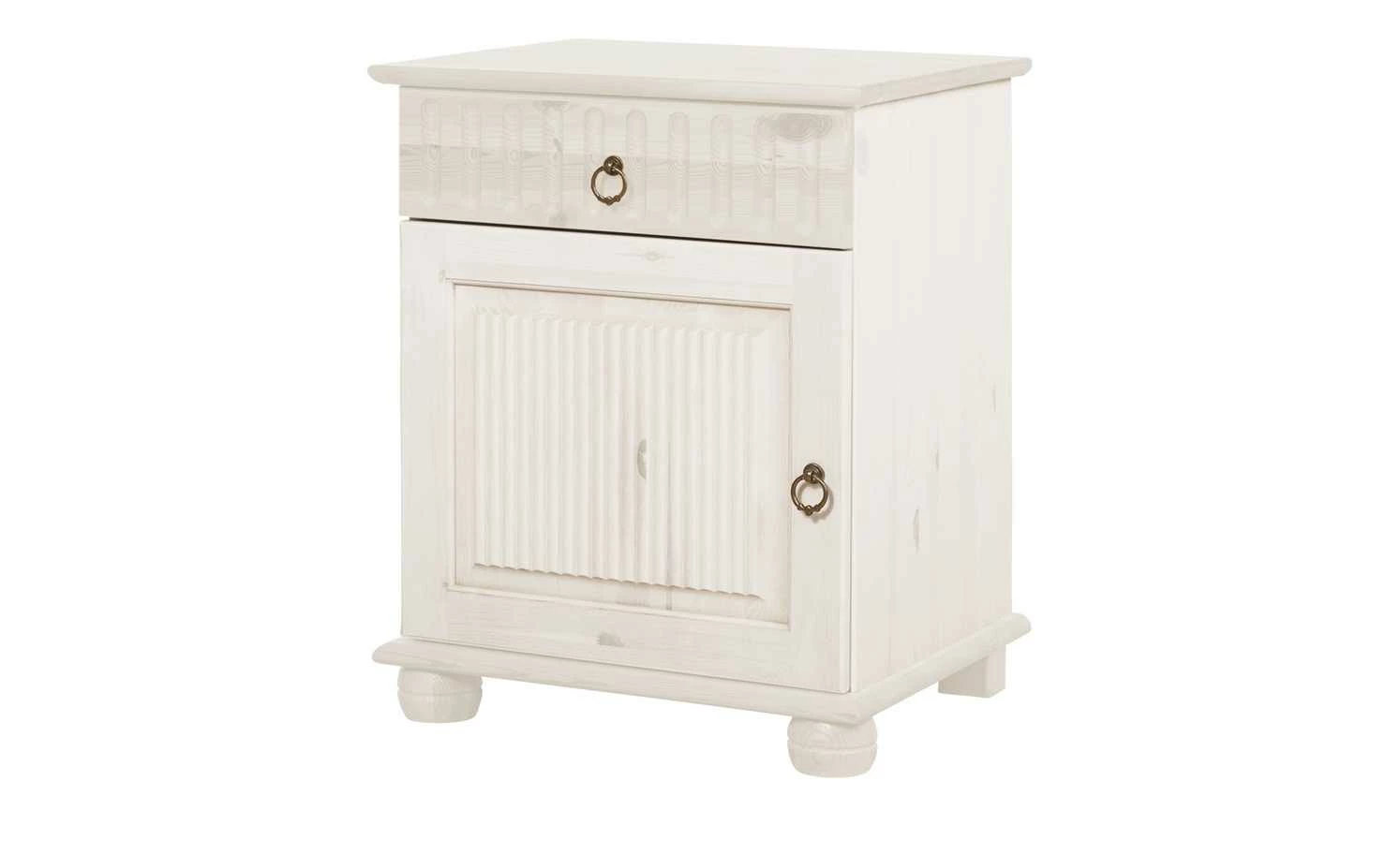 Nachtkommode Bornholm | Kiefer Weiß 1 Nachtkommode Bornholm | Kiefer Weiß
