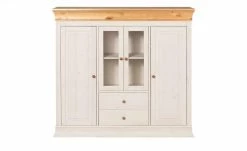 Highboard Bornholm |  Kiefer Weiß / Kiefer antikfarben -Kommode & Sideboards Verkäufe 10239605 2 201811271457