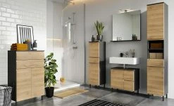 Kommode Seddiner See | Graphitgrau / Grandson Eiche (Nachbildung)