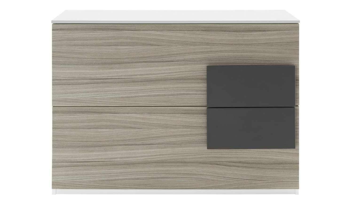 Kommode Holly | Treibholz (Nachbildung) / Weiß / Anthrazit 2 Kommode Holly | Treibholz (Nachbildung) / Weiß / Anthrazit – Bild 2