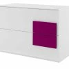 Kommode Holly | Weiß / Fuchsia