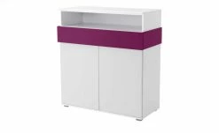Highboard 2-türig Holly | Weiß / Fuchsia