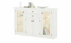 maison bleue Highboard Petit Chalet | Vintage Weiß mit Glastüren -Kommode & Sideboards Verkäufe 11203699 5 202206231234