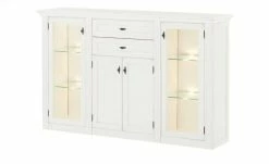 maison bleue Highboard Petit Chalet | Vintage Weiß mit Glastüren -Kommode & Sideboards Verkäufe 11203699 6 202206231234