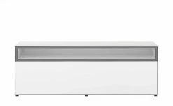 now! by hülsta Lowboard now! easy | Reinweiß / Grau ohne Kabelführung