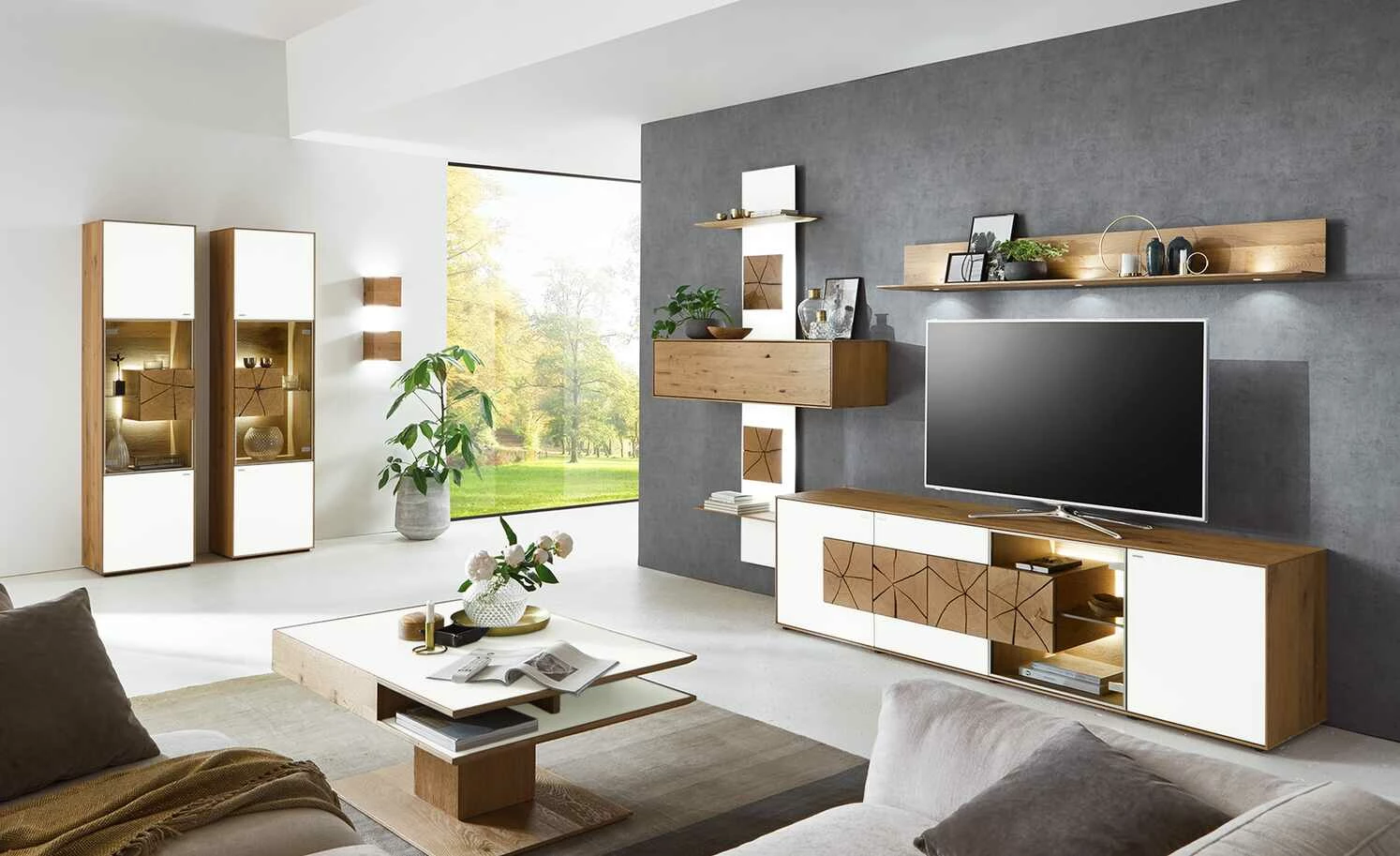 Wohnwert Standelement Novum | Weiß rechts 1 Wohnwert Standelement Novum | Weiß rechts