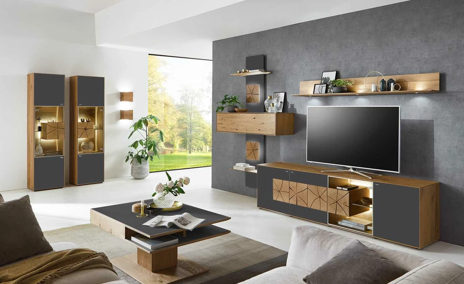 Wohnwert Standelement Novum | Anthrazit rechts 1 Wohnwert Standelement Novum | Anthrazit rechts