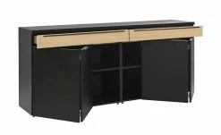 now! by hülsta Sideboard now! touch | Schwarz / Samteiche Natur (Nachbildung) -Kommode & Sideboards Verkäufe 11229337 5 202203222233