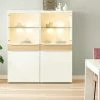 now! by hülsta Highboard now! touch | Reinweiß / Samteiche Natur (Nachbildung)