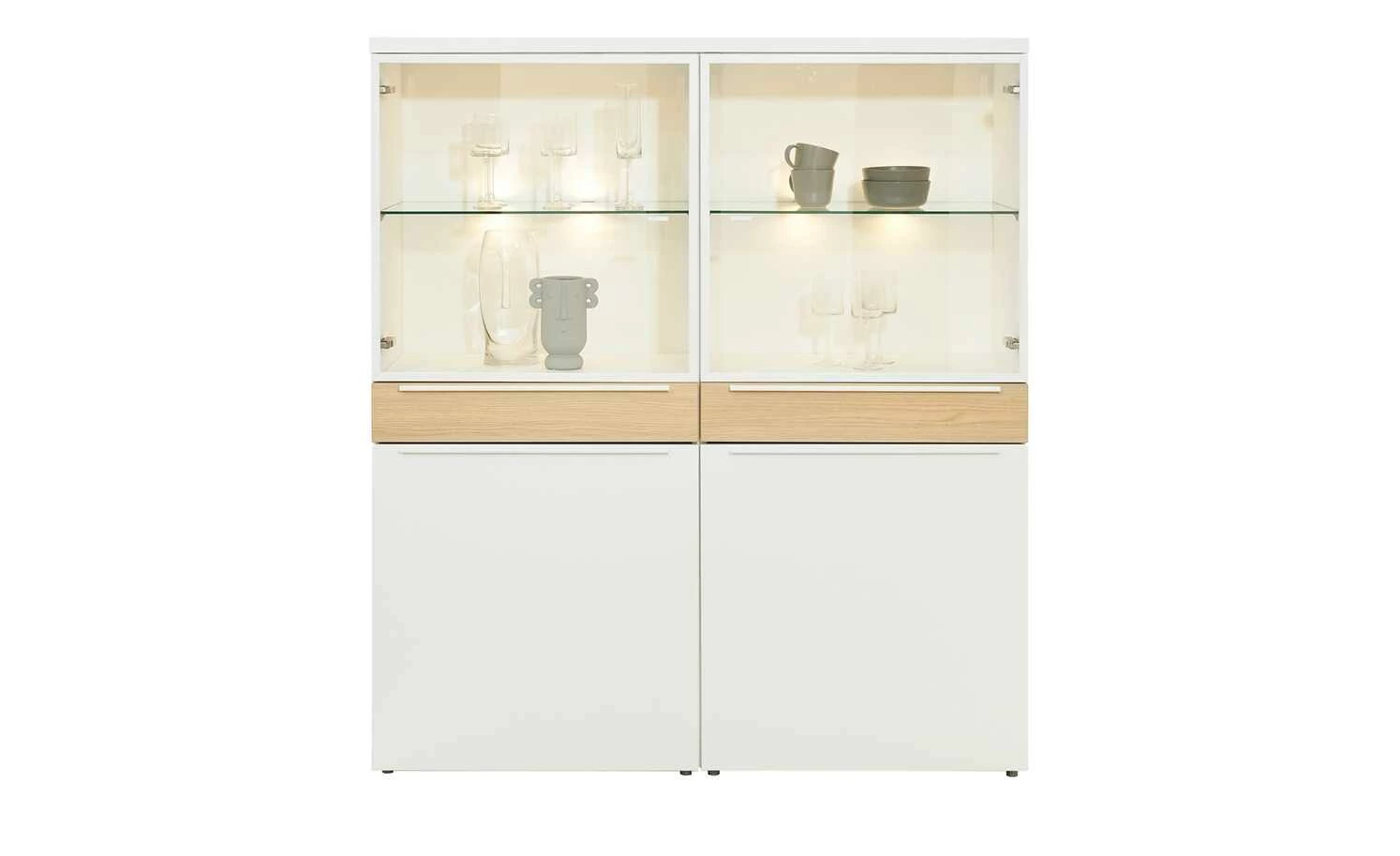 now! by hülsta Highboard now! touch | Reinweiß / Samteiche Natur (Nachbildung) 6 now! by hülsta Highboard now! touch | Reinweiß / Samteiche Natur (Nachbildung) – Bild 6