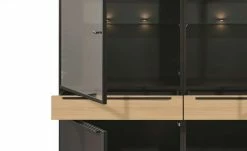 now! by hülsta Highboard now! touch | Schwarz / Samteiche Natur (Nachbildung) -Kommode & Sideboards Verkäufe 11229538 3 202203222233