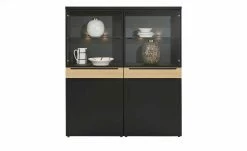 now! by hülsta Highboard now! touch | Schwarz / Samteiche Natur (Nachbildung) -Kommode & Sideboards Verkäufe 11229538 5 202203222233