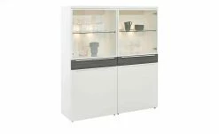 now! by hülsta Highboard now! touch | Reinweiß / Samteiche Grau (Nachbildung) -Kommode & Sideboards Verkäufe 11229776 4 202203222233