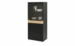 now! by hülsta Highboard now! touch | Schwarz / Samteiche Natur (Nachbildung) links -Kommode & Sideboards Verkäufe 11229788 4 202203222233