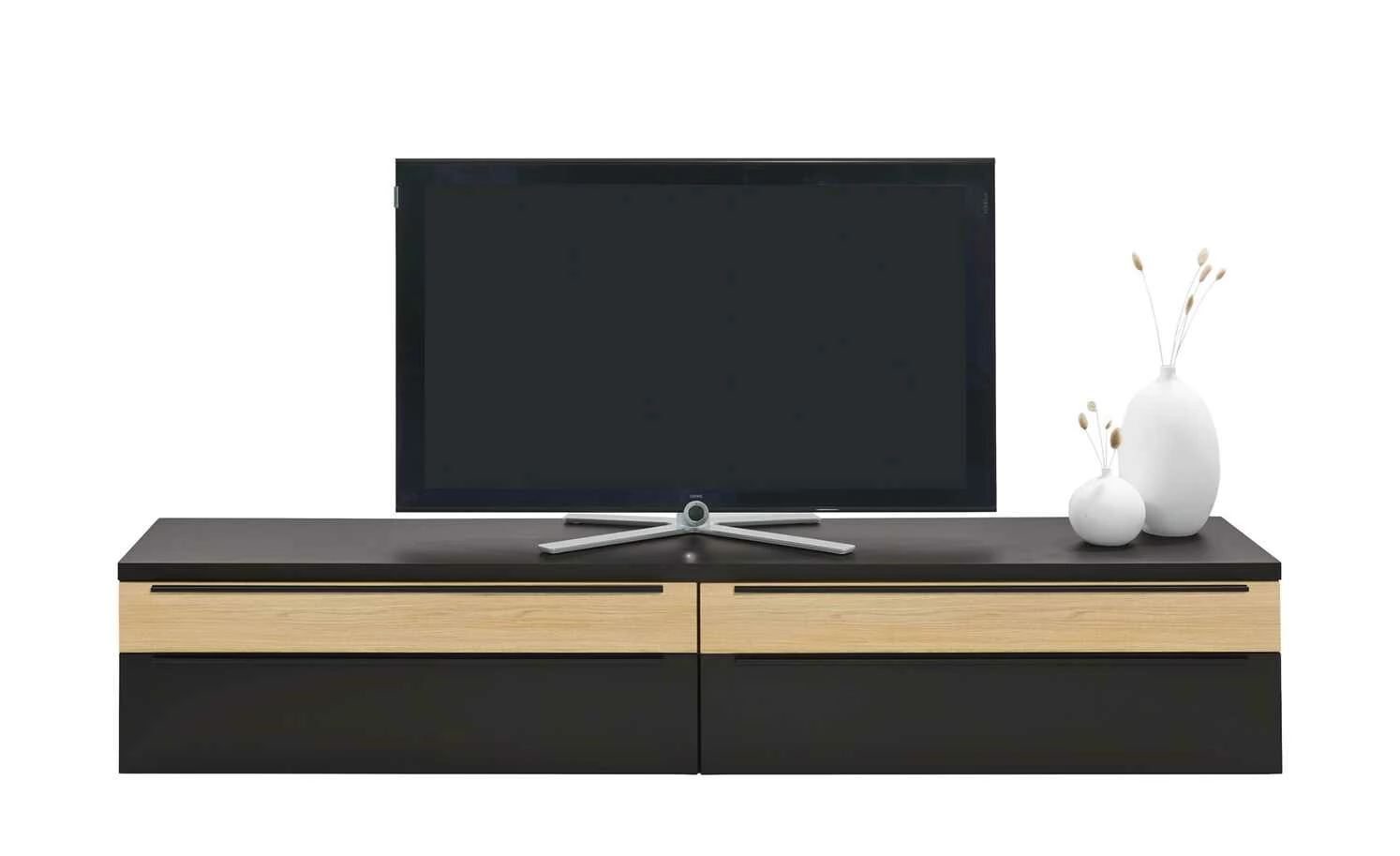 now! by hülsta Lowboard now! touch | Schwarz / Samteiche Natur (Nachbildung) 3 now! by hülsta Lowboard now! touch | Schwarz / Samteiche Natur (Nachbildung) – Bild 3