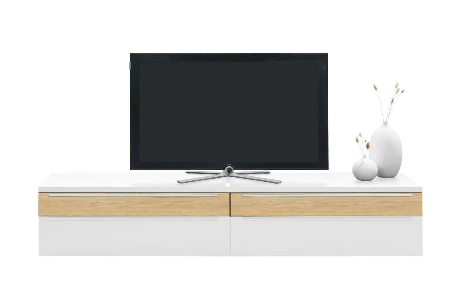 now! by hülsta Lowboard now! touch | Reinweiß / Samteiche Natur (Nachbildung) 2 now! by hülsta Lowboard now! touch | Reinweiß / Samteiche Natur (Nachbildung) – Bild 2