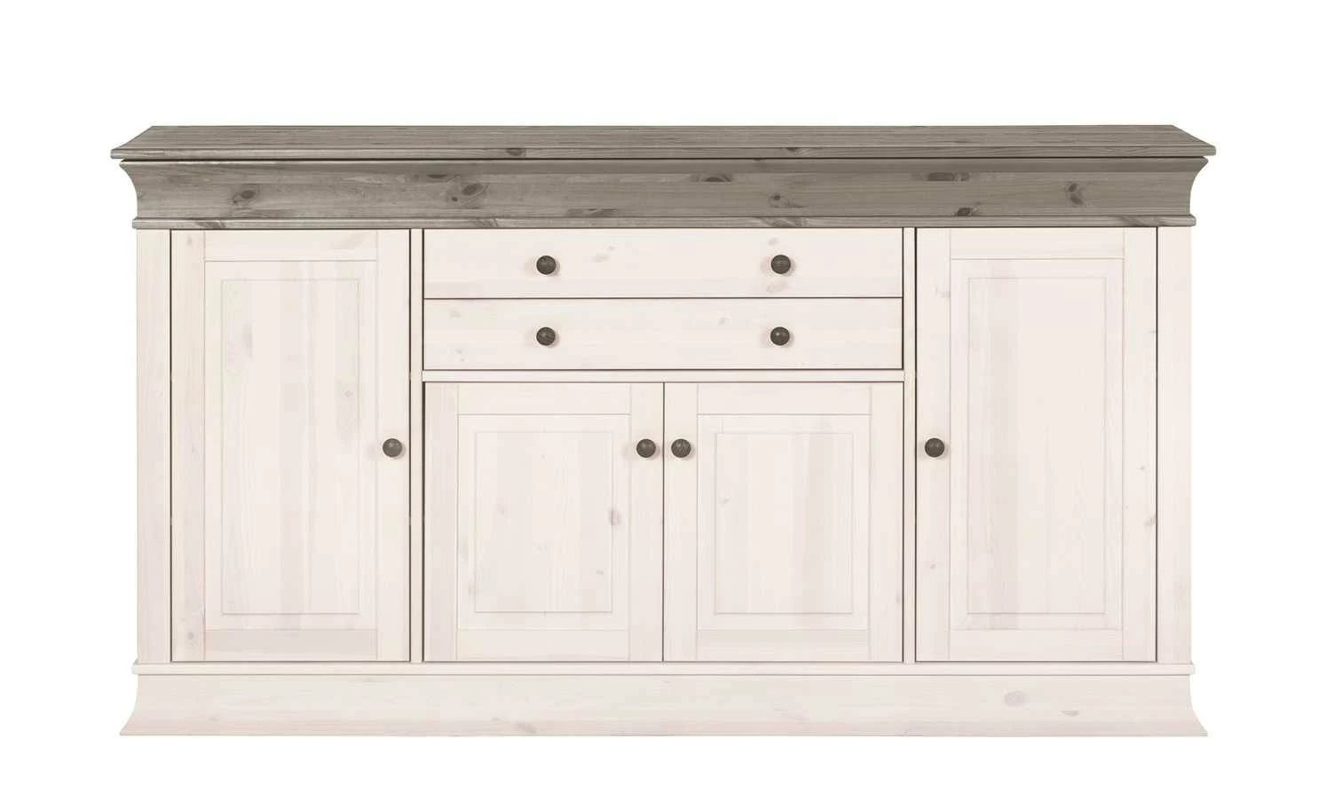 Sideboard Bornholm | Kiefer Weiß / Kiefer lavafarben 5 Sideboard Bornholm | Kiefer Weiß / Kiefer lavafarben – Bild 5