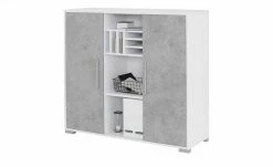 Sideboard mit 2 Schiebetüren Success | Weiß Steingrau -Kommode & Sideboards Verkäufe 11350027 2 202010102126