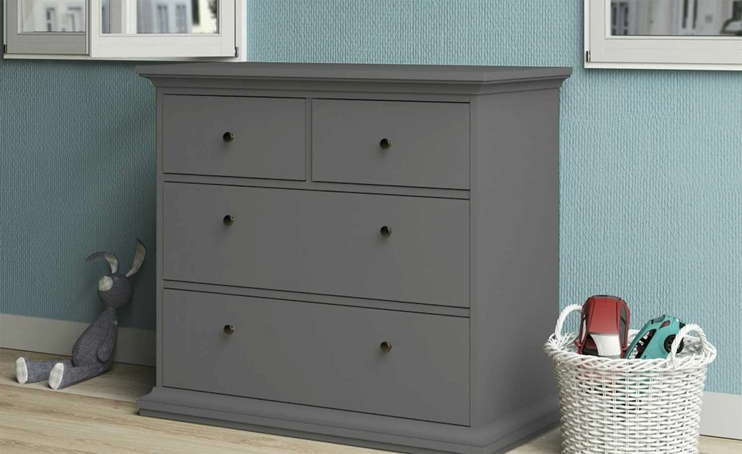 Kommode Chester | Grau matt 1 Kommode Chester | Grau matt