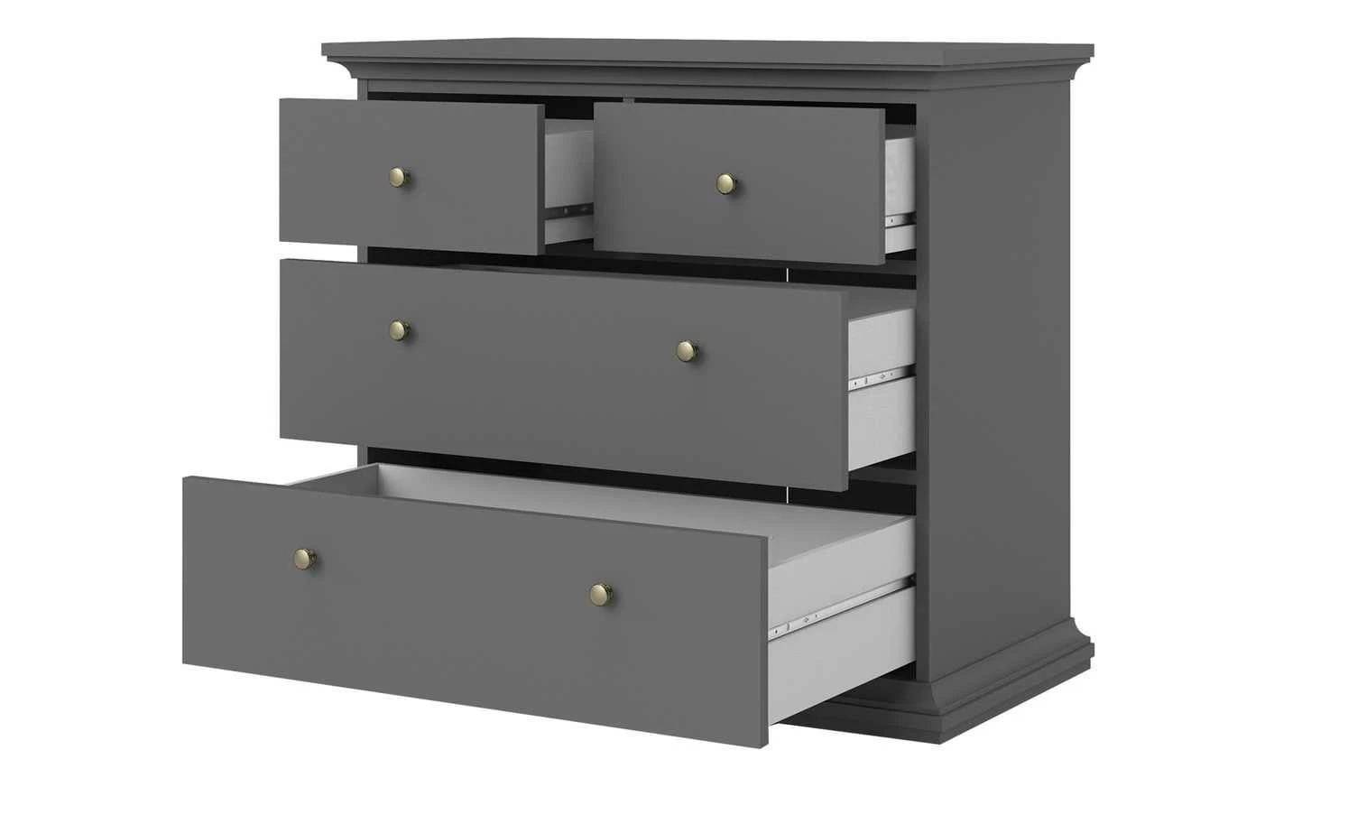 Kommode Chester | Grau matt 4 Kommode Chester | Grau matt – Bild 4