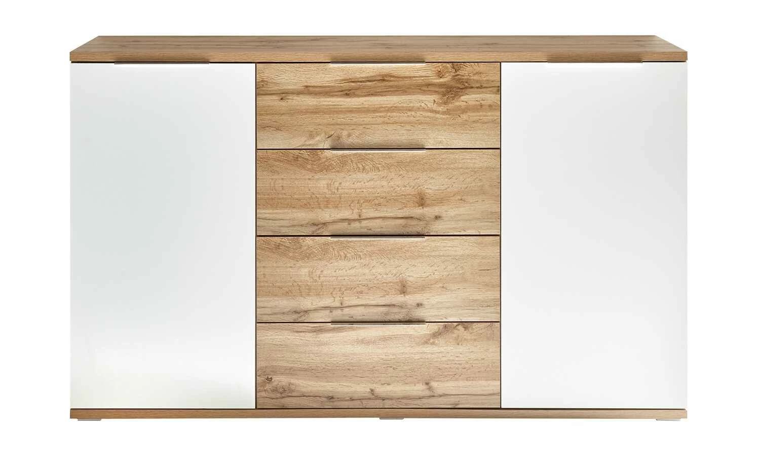 Kommode Rugby | Wildeiche (Nachbildung) / Weiß 3 Kommode Rugby | Wildeiche (Nachbildung) / Weiß – Bild 3