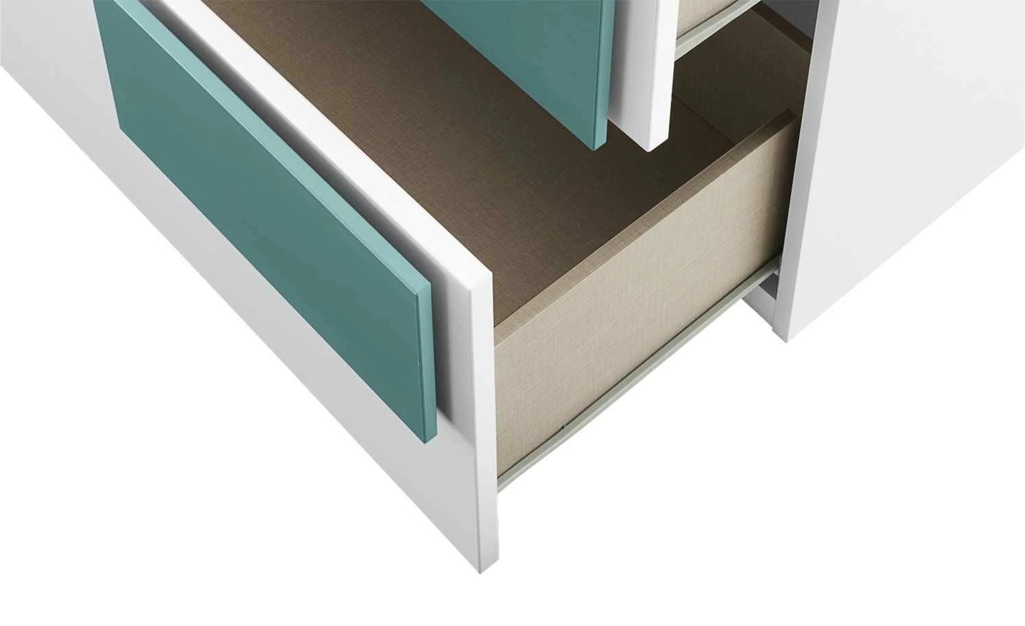 Kommode Holly | Weiß / Petrol 3 Kommode Holly | Weiß / Petrol – Bild 3
