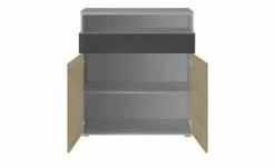 Highboard 2-türig Holly | Mittelgrau / Hickory (Nachbildung) / Anthrazit -Kommode & Sideboards Verkäufe 12113445 2 202003062237