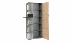 Vitrine Holly | Mittelgrau / Hickory (Nachbildung) / Anthrazit rechts -Kommode & Sideboards Verkäufe 12114074 4 202003242242
