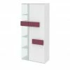 Vitrine Holly | Weiß / Fuchsia rechts
