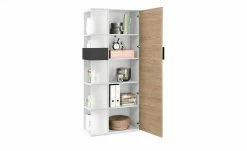 Vitrine Holly | Weiß / Hickory (Nachbildung) / Anthrazit rechts -Kommode & Sideboards Verkäufe 12114077 5 202003242242