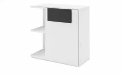 Kommode Holly | Weiß / Weiß / Anthrazit rechts