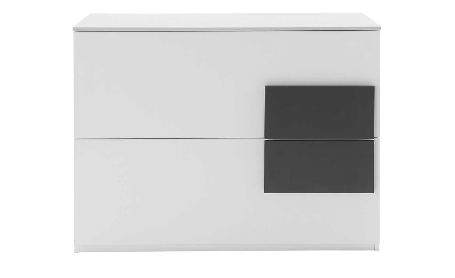 Kommode Holly | Weiß / Anthrazit 2 Kommode Holly | Weiß / Anthrazit – Bild 2