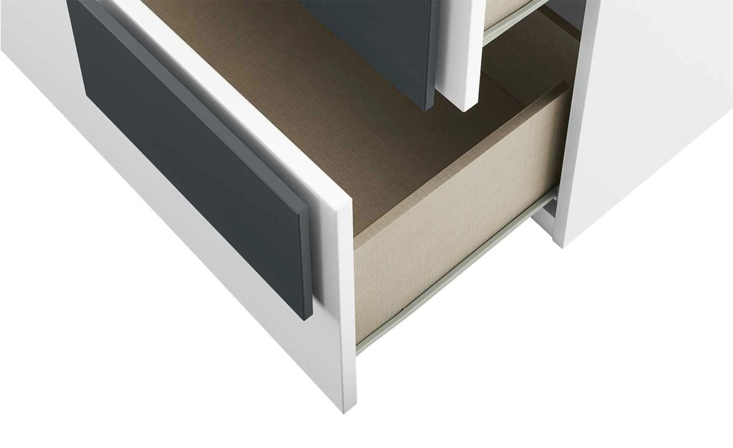 Kommode Holly | Weiß / Anthrazit 3 Kommode Holly | Weiß / Anthrazit – Bild 3