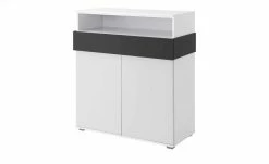 Highboard 2-türig Holly | Weiß / Anthrazit