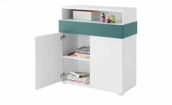 Highboard 2-türig Holly | Weiß / Petrol -Kommode & Sideboards Verkäufe 12115218 3 202003062237
