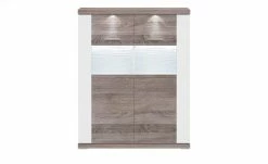 uno Highboard Titan | Weiß / Eiche Trüffel (Nachbildung) Spot- und Nischenbeleuchtung -Kommode & Sideboards Verkäufe 12200197 4 202106091239