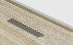 uno Hängevitrine Titan | Weiß / Eiche sägerau (Nachbildung) links Spotbeleuchtung -Kommode & Sideboards Verkäufe 12200199 7 201811271502