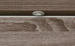 uno Hängevitrine Titan | Weiß / Eiche Trüffel (Nachbildung) links Spotbeleuchtung -Kommode & Sideboards Verkäufe 12200200 2 201811271502