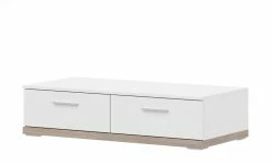 uno Lowboard Titan | Weiß / Eiche sägerau (Nachbildung) 106|cm