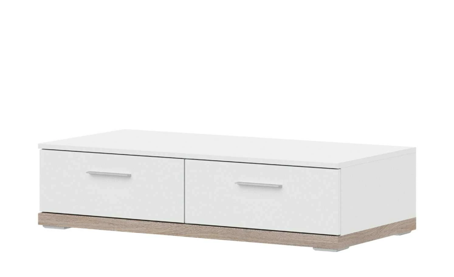 uno Lowboard Titan | Weiß / Eiche sägerau (Nachbildung) 106|cm 1 uno Lowboard Titan | Weiß / Eiche sägerau (Nachbildung) 106|cm