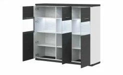 uno Highboard Titan | Weiß / Graphit (Nachbildung) Spot- und Nischenbeleuchtung -Kommode & Sideboards Verkäufe 12200270 3 202106091239