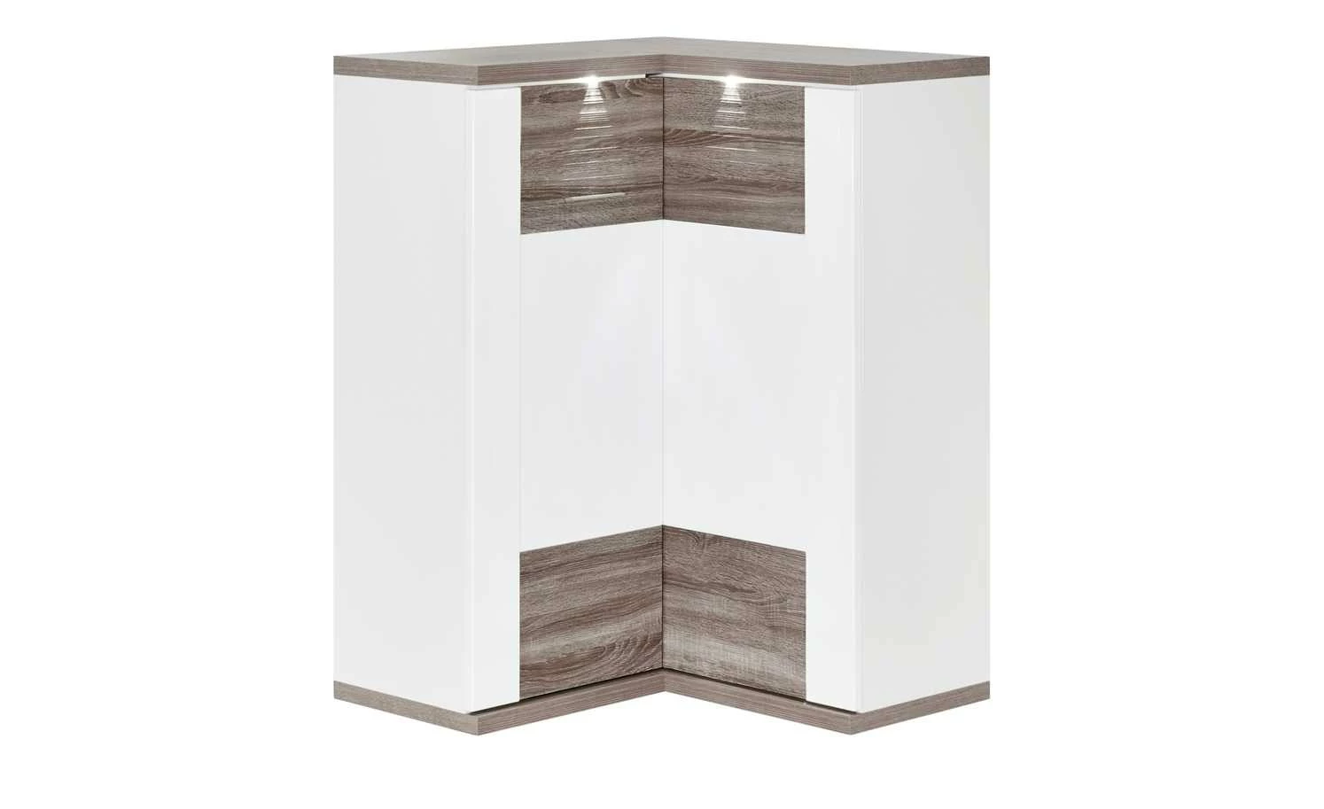 uno Eck-Highboard Titan | Eiche Trüffel (Nachbildung) / Weiß 1 uno Eck-Highboard Titan | Eiche Trüffel (Nachbildung) / Weiß