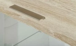 uno Vitrine Titan | Weiß / Eiche sägerau (Nachbildung) links Spotbeleuchtung -Kommode & Sideboards Verkäufe 12200277 10 202106091239