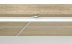 uno Vitrine Titan | Weiß / Eiche sägerau (Nachbildung) links Spotbeleuchtung -Kommode & Sideboards Verkäufe 12200277 7 202106091239