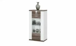 uno Vitrine Titan | Weiß / Eiche Trüffel (Nachbildung) links Spotbeleuchtung -Kommode & Sideboards Verkäufe 12200278 11 201811271502
