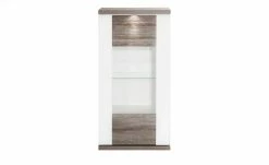uno Vitrine Titan | Weiß / Eiche Trüffel (Nachbildung) links Spotbeleuchtung -Kommode & Sideboards Verkäufe 12200278 2 201811271502