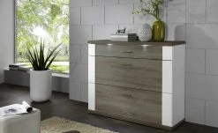 uno Kommode Titan | Weiß / Eiche Trüffel (Nachbildung)