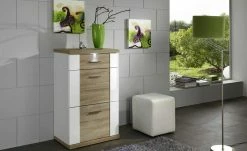 uno Kommode Titan | Weiß / Eiche sägerau (Nachbildung)