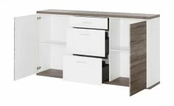 uno Sideboard Titan | Weiß / Eiche Trüffel (Nachbildung) -Kommode & Sideboards Verkäufe 12200326 9 201811271502