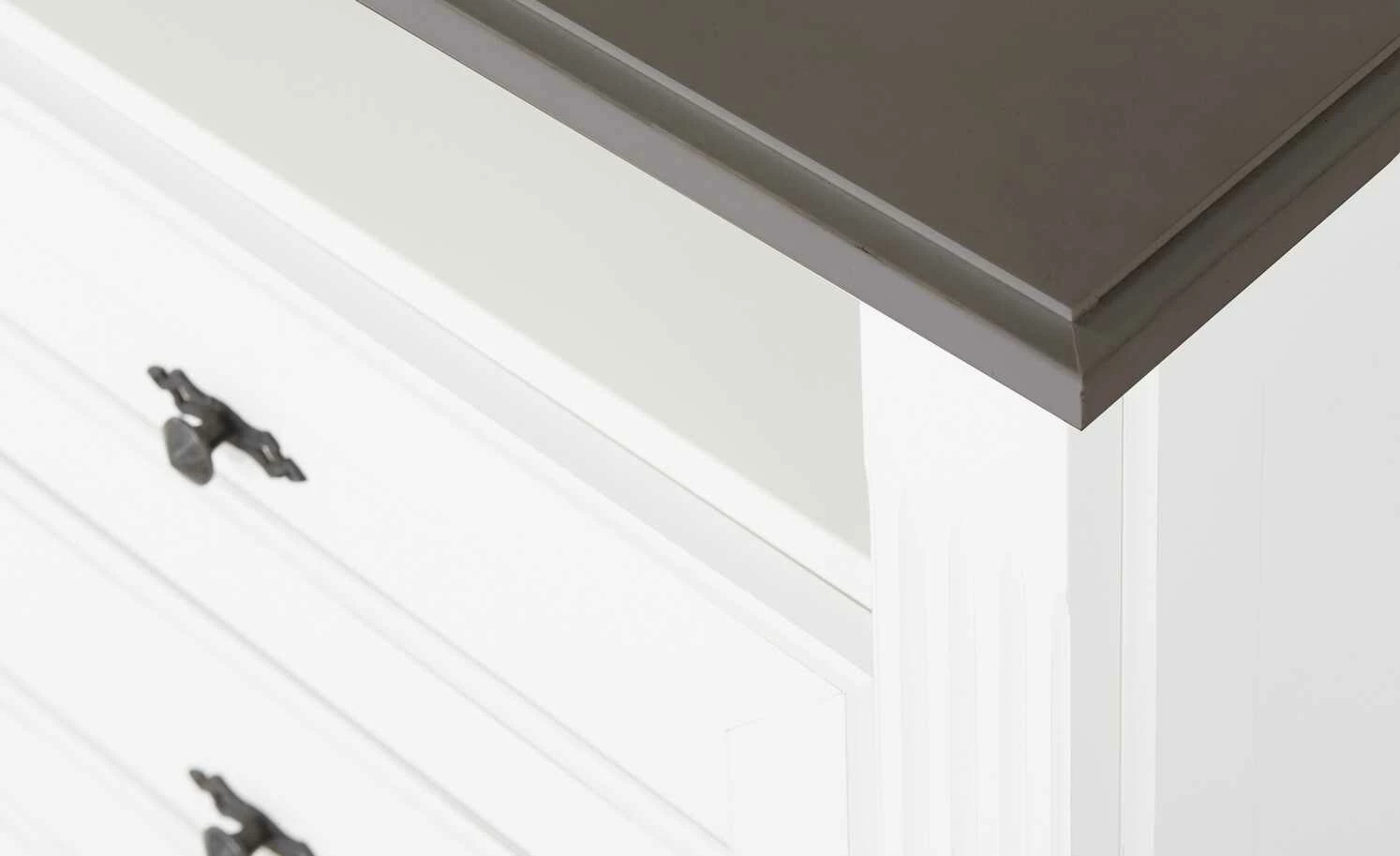 maison bleue TV-Element Petit Chalet | 119|cm Weiß / Graphit 5 maison bleue TV-Element Petit Chalet | 119|cm Weiß / Graphit – Bild 5